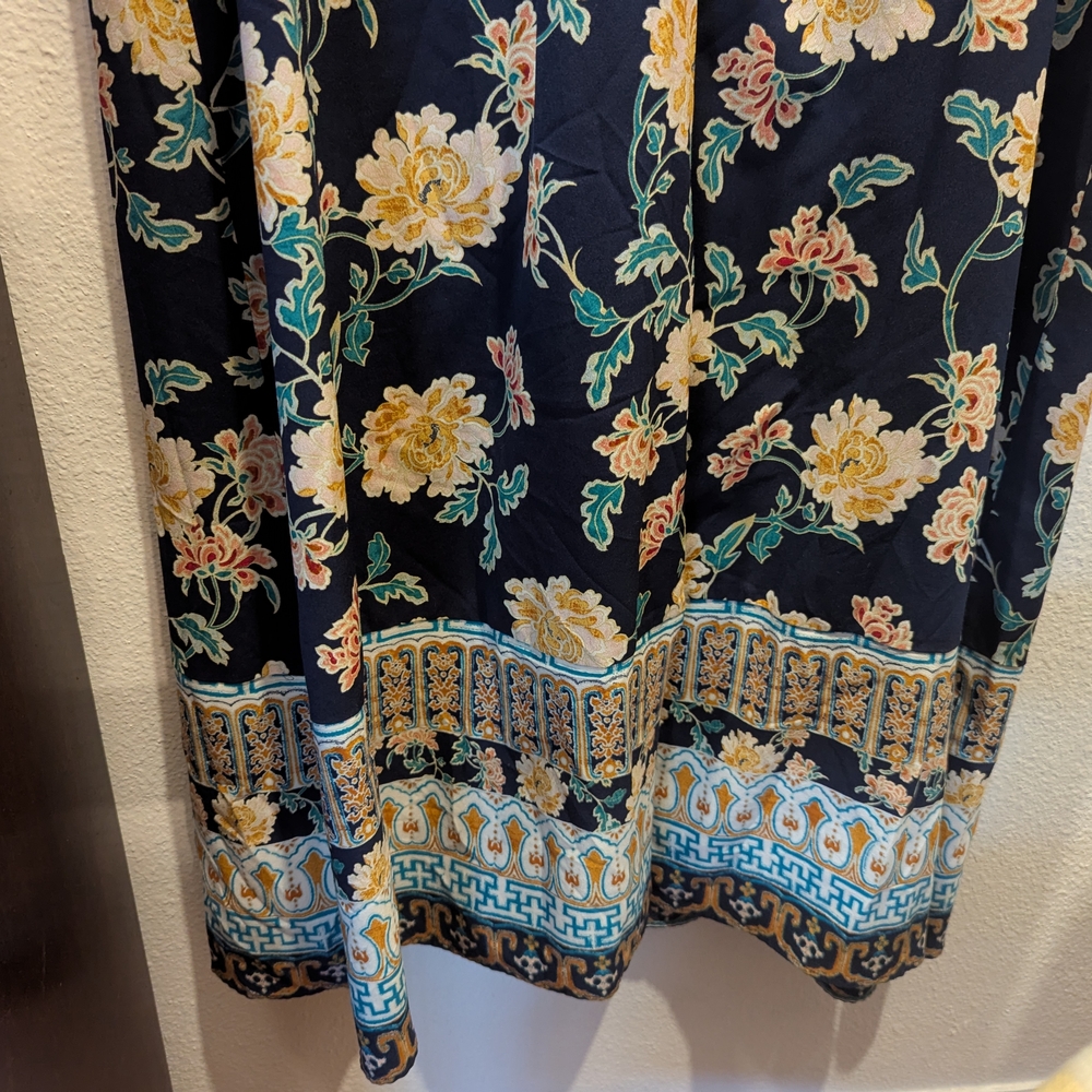 Chico's Floral Maxi Dress with Kimono Sleeves - Picture 5 of 5